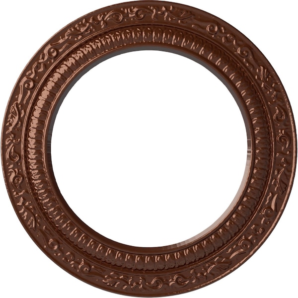Ekena Millwork Andrea Ceiling Medallion (Fits Canopies up to 8"), Hand-Painted Copper Penny, 12"OD x 8"ID x 1/2"P CM12ADCPS - main